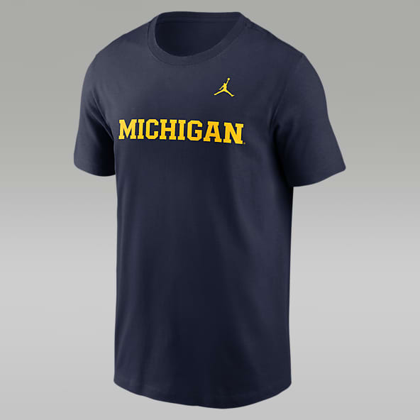 Michigan Wolverines Nike Gray Retro Helmet T-Shirt – The M